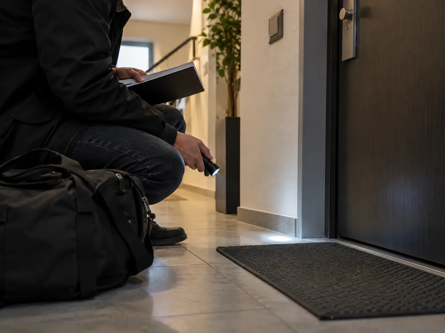 Überprüfung im Eingangsbereich einer Wohnung Technische Überprüfung im Eingangsbereich einer Wohnung in Thüringen