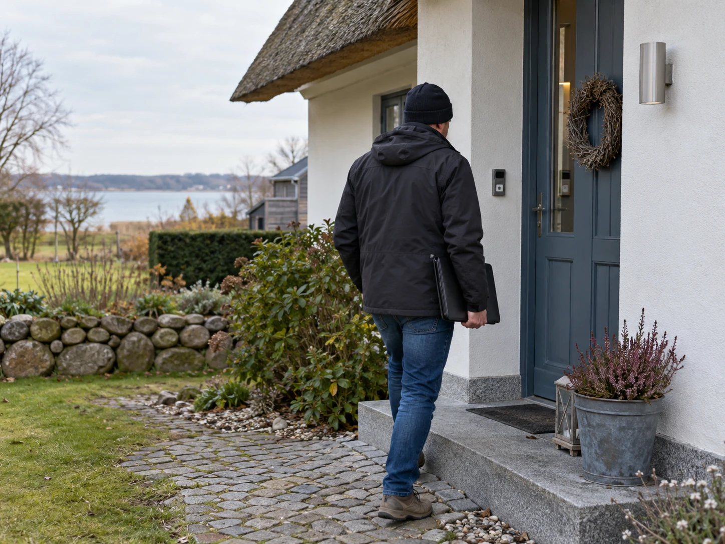 Ankunft zur technischen Überprüfung in Mecklenburg-Vorpommern Ankunft zur technischen Lauschabwehr Überprüfung an einem Wohnhaus in Mecklenburg-Vorpommern